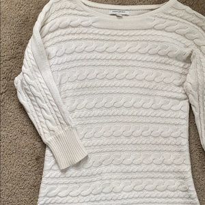 White/creme knit sweater